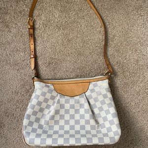 Authentic Louis Vuitton Damier Azur Siracusa PM